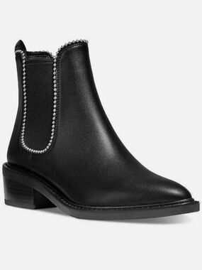 Coach Black Bowery Booties